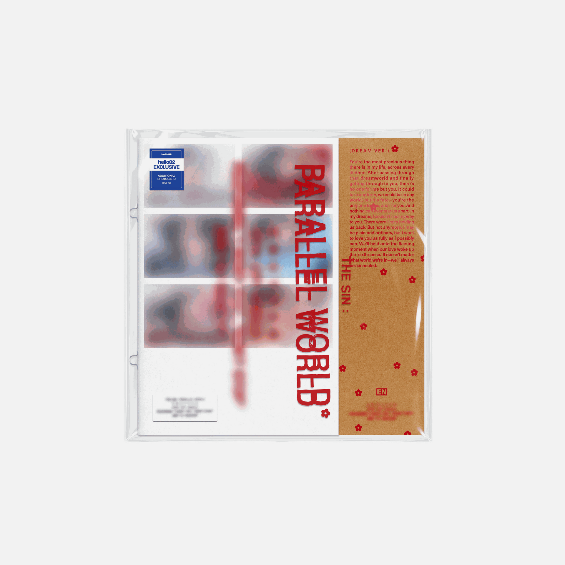 ENHYPEN - THE SIN : PARALLEL WORLD (hello82 Exclusive) in DREAM Ver. (Red), DAY Ver. (Yellow), or NIGHT Ver. (Blue)