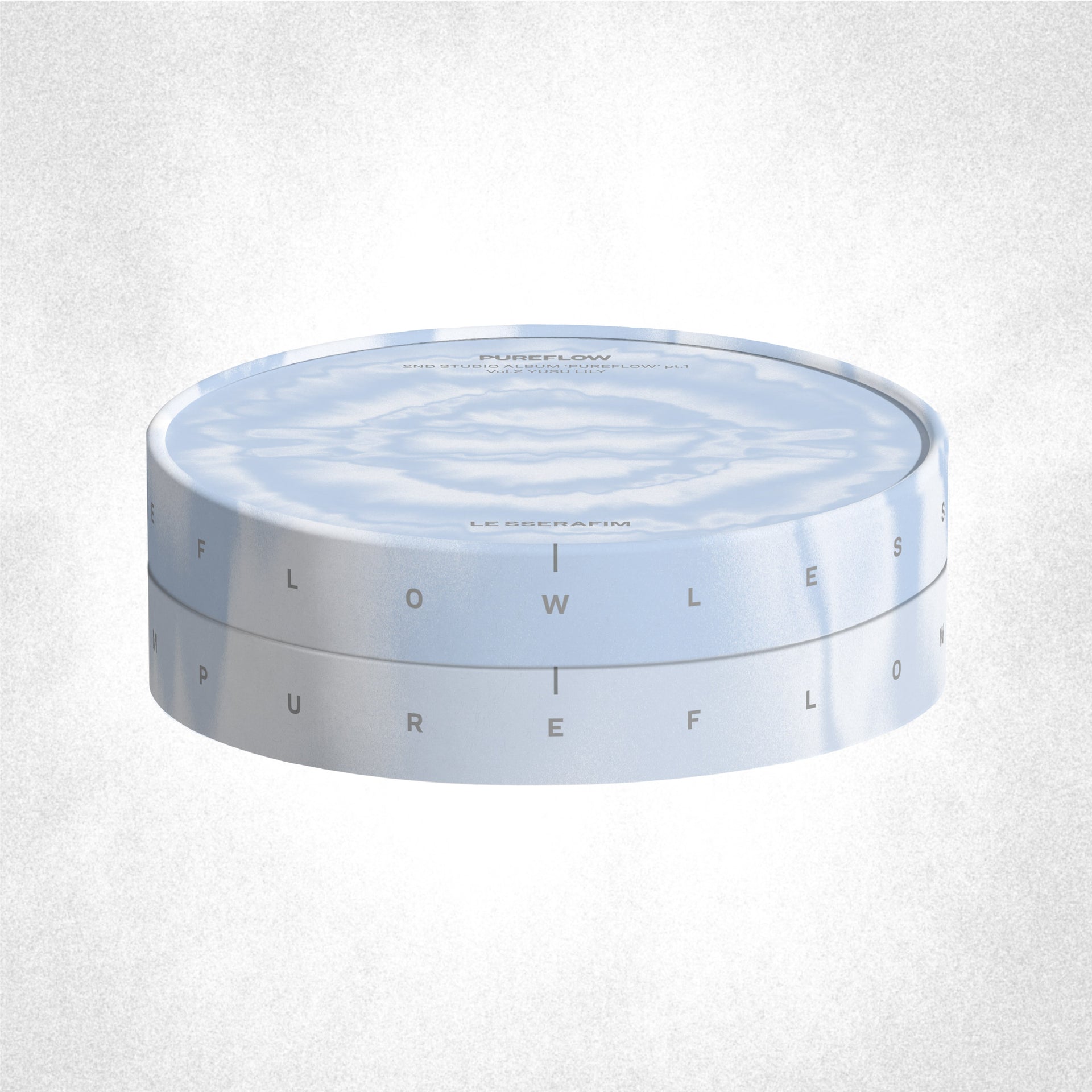 [Signed] LE SSERAFIM - 2nd Studio Album ‘PUREFLOW’ pt.1 in YUSU LILY (Light Blue)