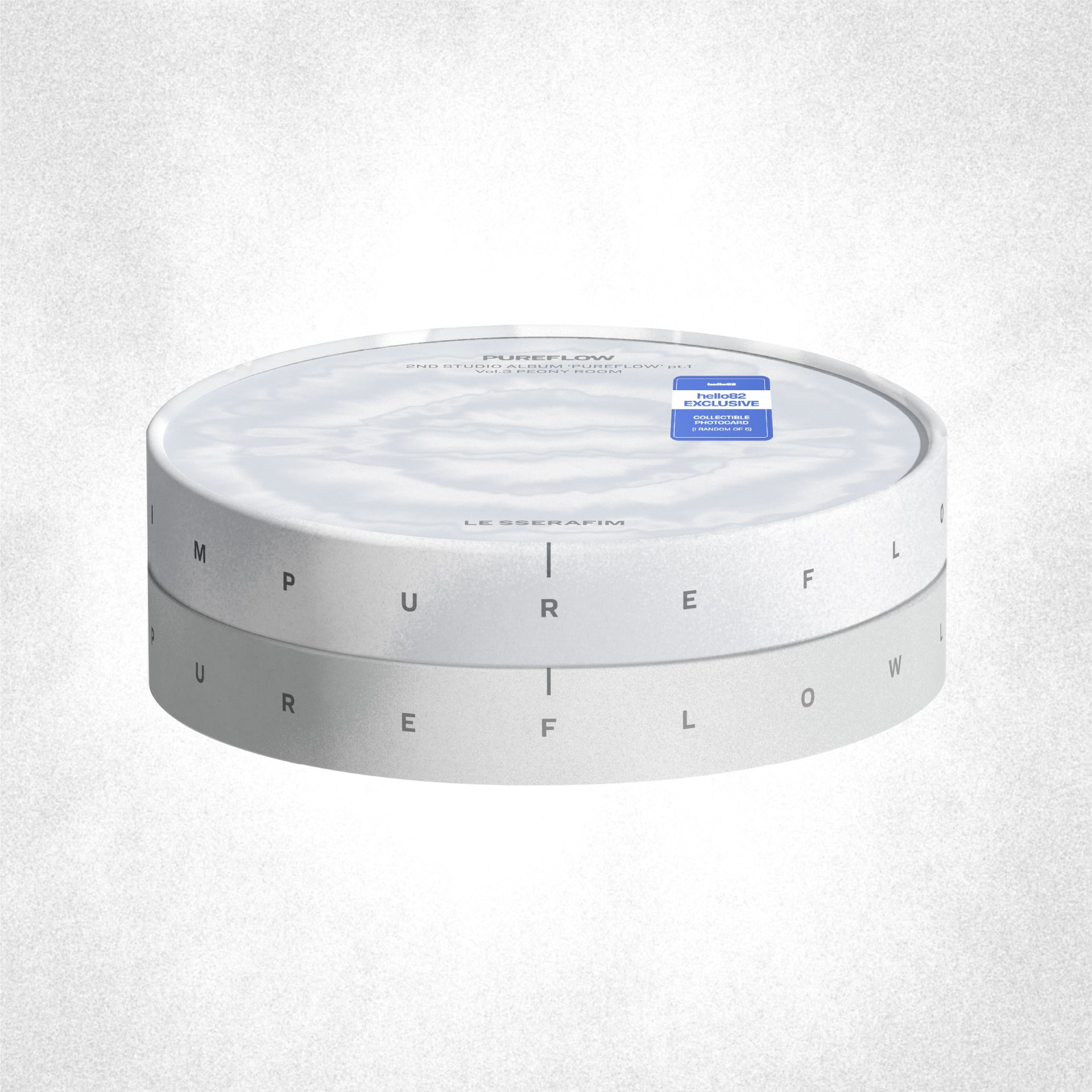 LE SSERAFIM - 2nd Studio Album ‘PUREFLOW’ pt.1 in PEONY ROOM (Silver) - hello82 Exclusive