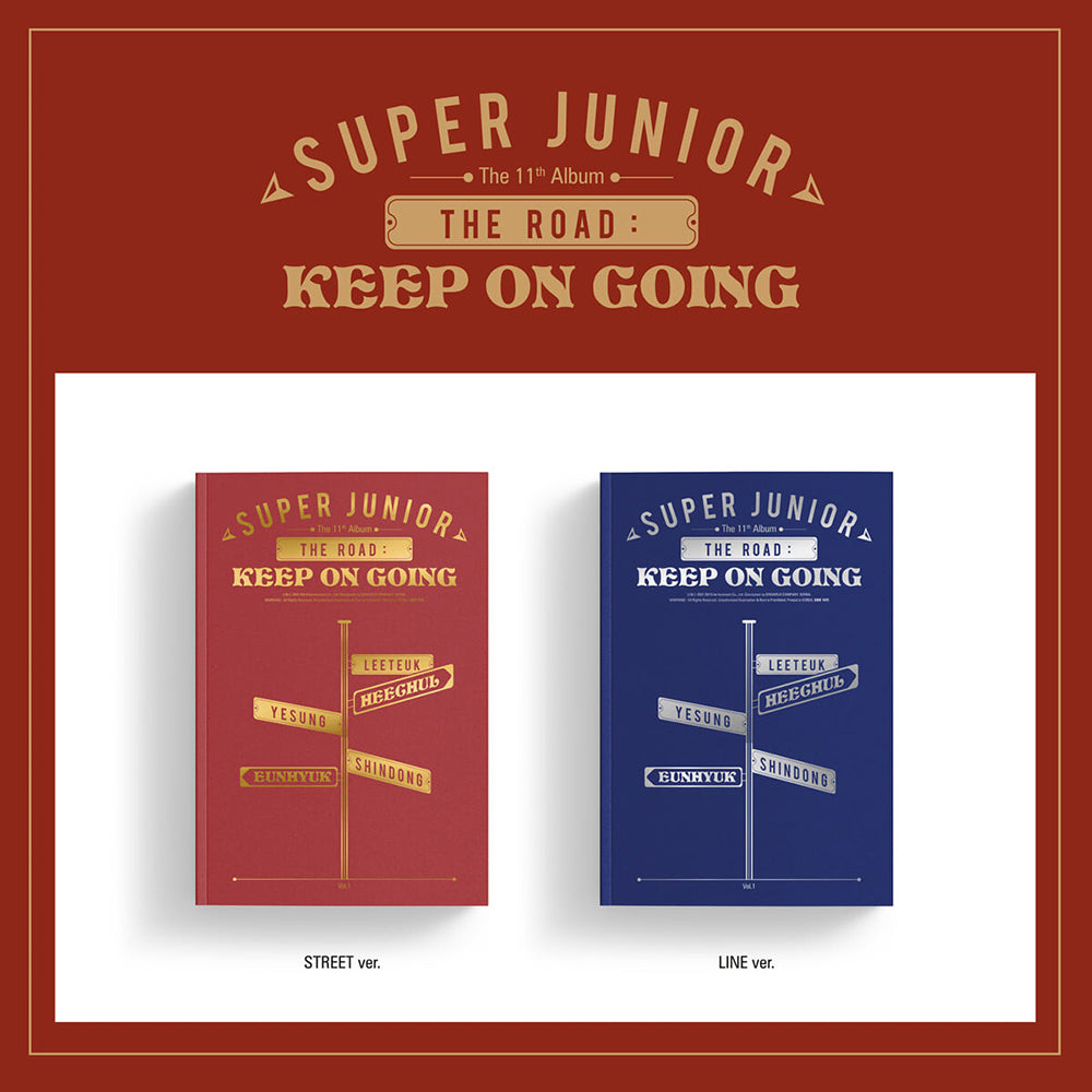 SUPER JUNIOR - 11th ALBUM : Vol.1_’The Road : Keep on Going’ (Random)